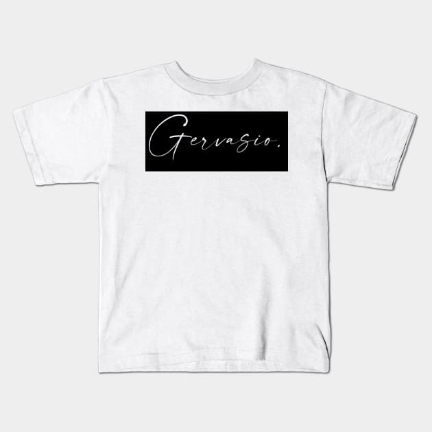 Gervasio Name, Gervasio Birthday Kids T-Shirt by flowertafy